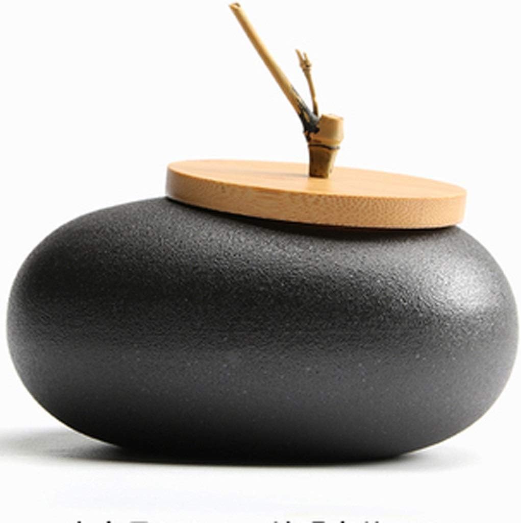 Tea Tin Tea Tin Ceramic Tea Box Dried Fruit Storage Tank Stoneware Pot Sealed Bottle Tea Set Accessories Household Seasoning Pot Tea Pot GIF