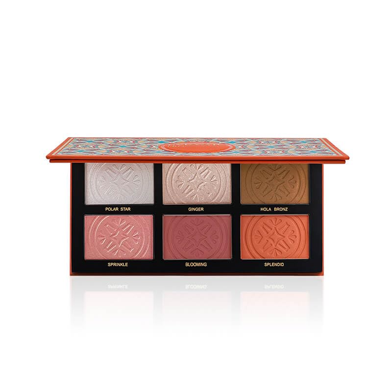IMAGIC PROfessional Comprehensive Face Palette for women Girls, 6 COLOR HIGHLIGHT,BLUSH AND CONTOUR PALETTE 24g-image-12