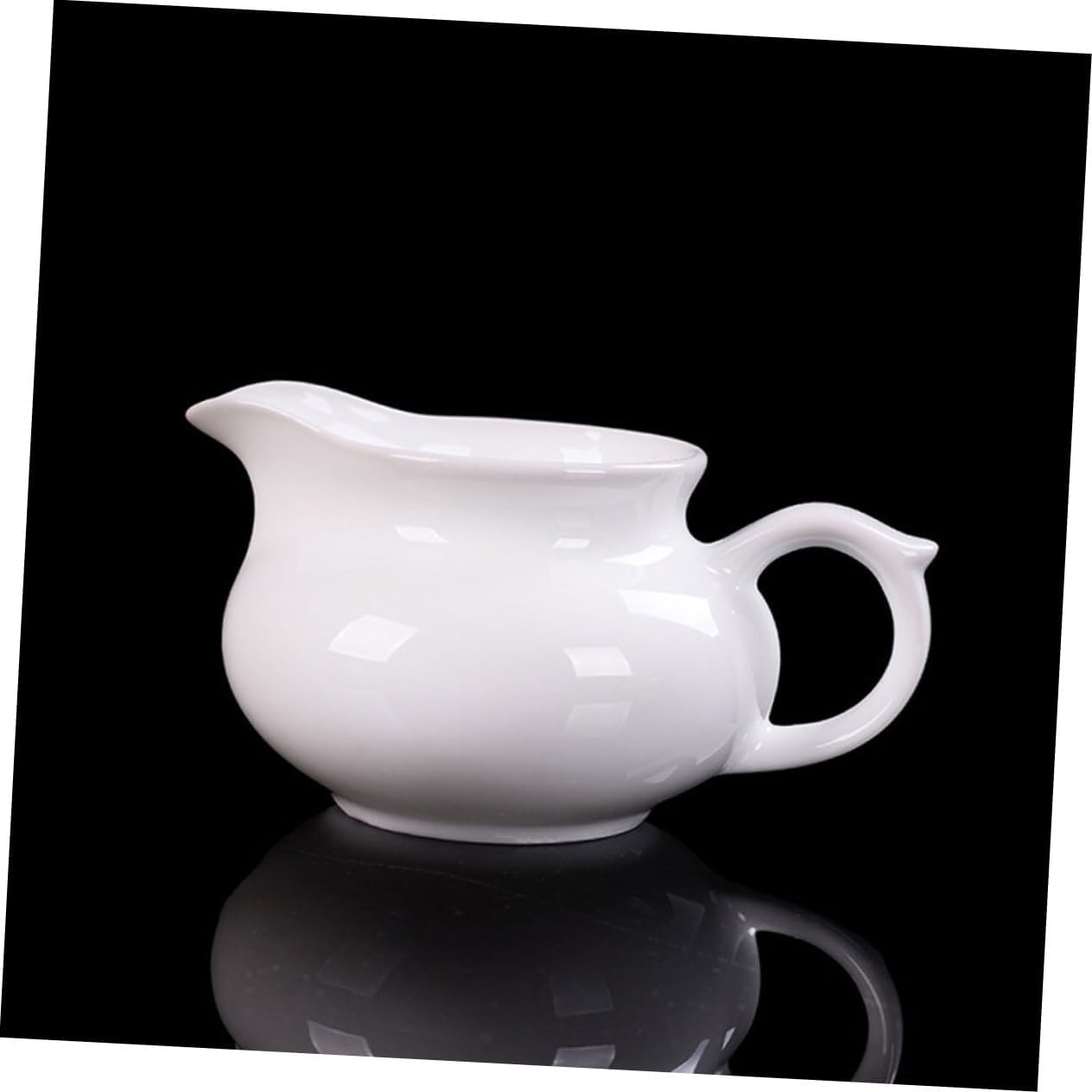2pcs Ceramic Gravy Boat Handle Portable Sauce Dispenser for Gravy and Sauces Sturdy and Easy to Clean for Kitchen Use