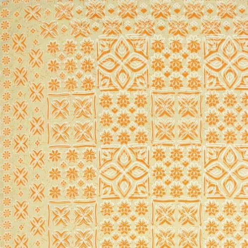 Image of Living Roots Ethnic Jaipur Block Print Double Cotton Bedsheet & 2 Pillow Covers, for Mattress Upto 6 inches Thick, No Colour Bleeding, Yellow Colour, King Size 90 * 108 inches, 120TC (612-A)