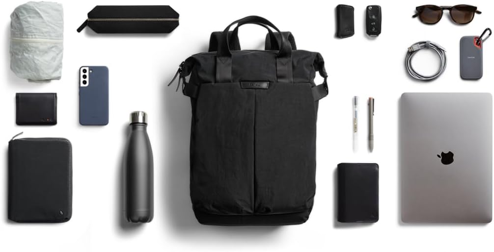 Bellroy Tokyo Totepack, water-resistant woven convertible backpack and tote bag - Raven - Image 6