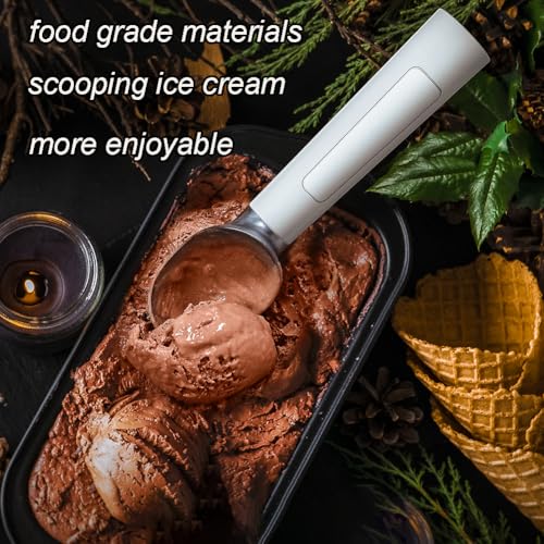 Cuillère à glace électrique – Métal antiadhésif, capacité de 56,7 g, température réglable pour crème glacée dure, étanche IP67