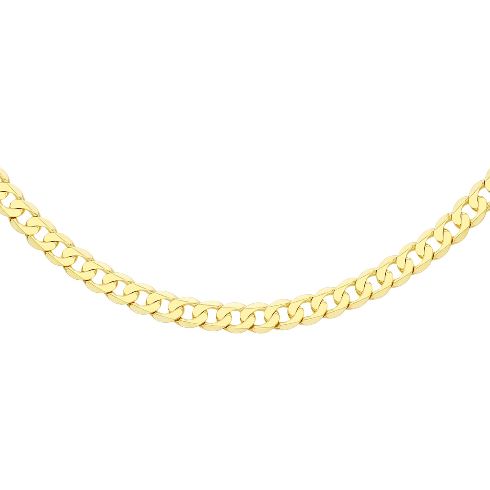 Tuscany Silver damski łańcuszek pancerka 4,5 mm, pozłacany srebrem