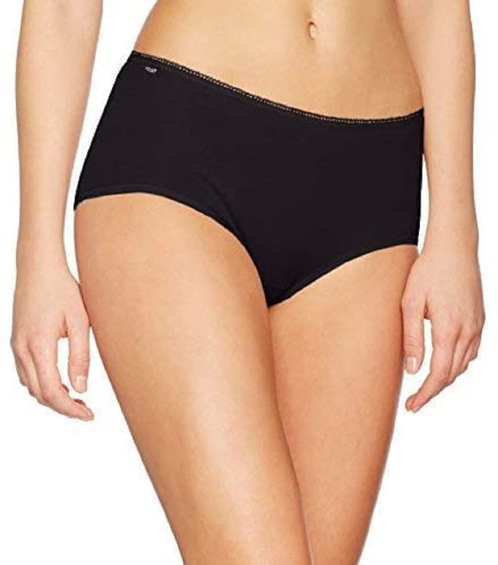 Sloggi Women's sloggi 24/7 Cotton Midi Boxer Briefs, Black (BLACK), 46