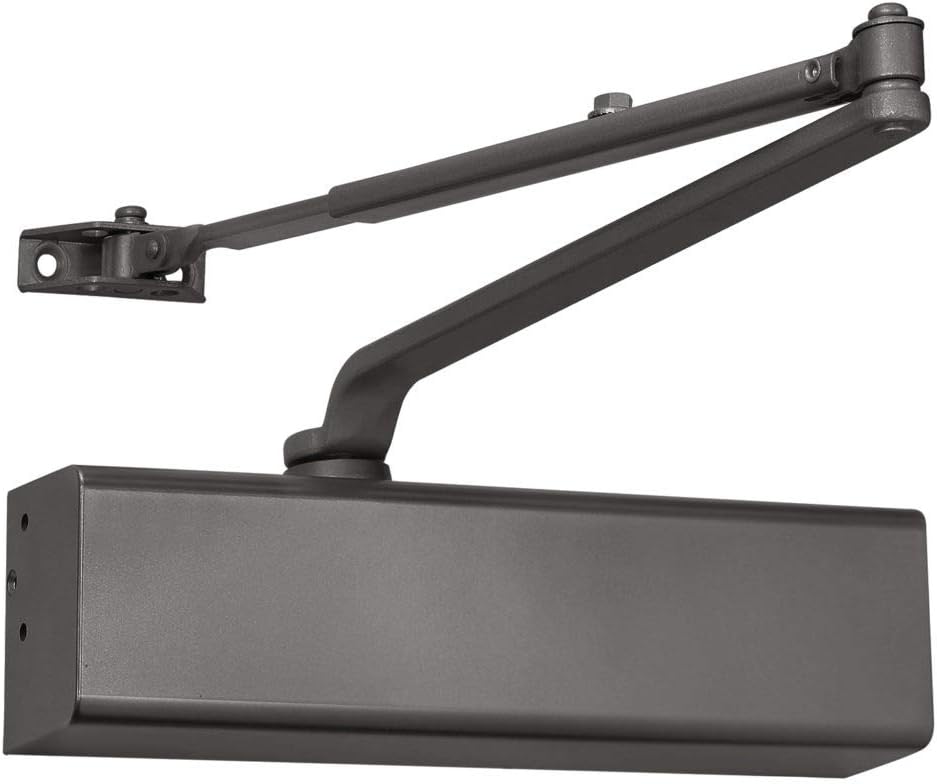 LawrenceDoor Closer Dark Bronze for Commercial Heavy Use Doors Backcheck Delayed Action Latch Speed 1-6 Power Adjustable LH816 ANSI/BHMA Grade 1 Door Closer 1000 Openings per Day