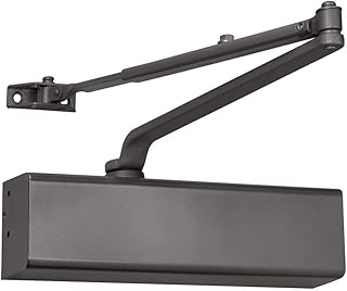 Lawrence Heavy Duty Door Closer Commercial Grade 1 - Adjustable 6-Speed Delayed-Action Door Control with 3 Pistons – Flexible Installation with Included Hardware - Embassy Series LH816