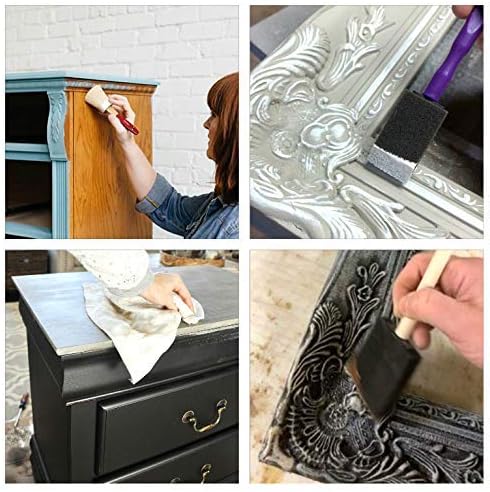 Liquorice Black Shabby Chic Furniture Paint great for creating a shabby chic designs. 1 litre
