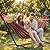 EveryFun Double Hammock with Heavy-Duty Steel Stand,Portable,Easy Assembly,600lbs Weight Capacity,Suit for Indoor,Yard,Camping,or Outdoor-Rainbow