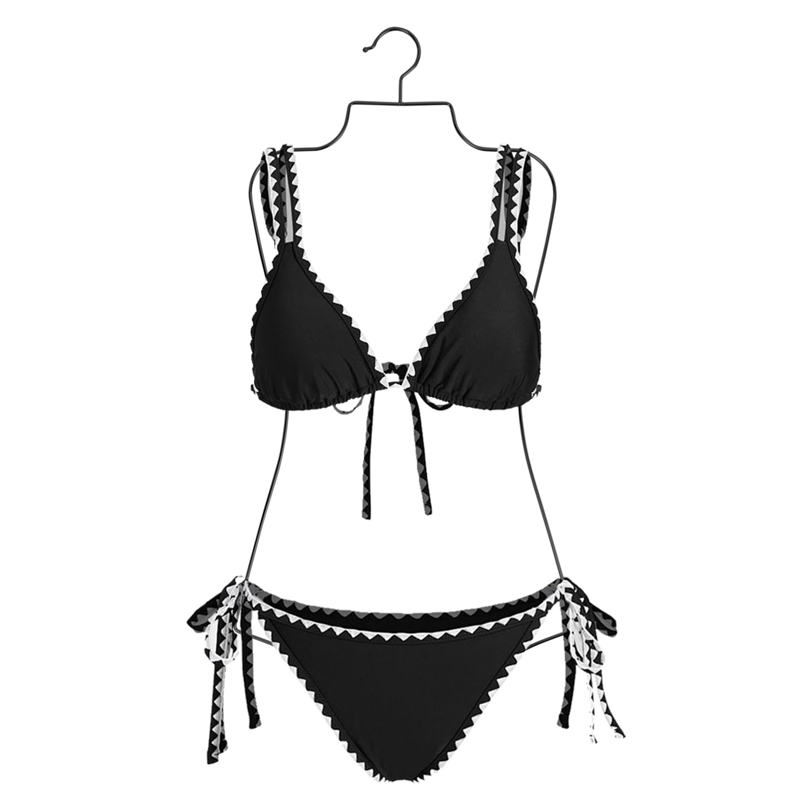 Lot de 10 cintres pour maillots de bain - Pour maillots de bain - Cintre élégant en fil métallique - Pliable pour ranger et présenter les bikinis et les maillots de bain