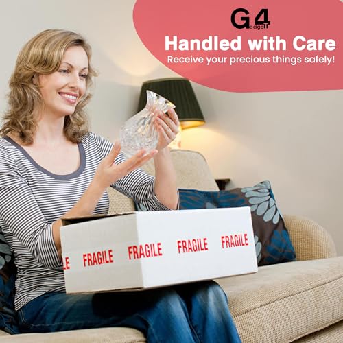 G4GADGET Pack of Strong Packing Tape - 48mm x 66m - Heavy Duty Parcel Tape for Moving Boxes Shipping, and Packaging (12, Fragile) - Image 4
