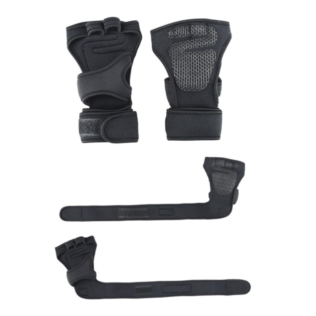 Uonlytech 3 Paia Di Guanti Da Ciclismo Fitness A Mezze Dita Da Uomo/donna Robusti Con Palmo Protettivo in Silicone Per Sollevamento Pesi