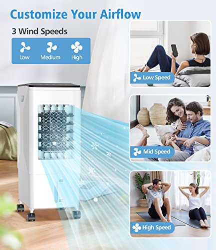 Portable Air Conditioners, Air Conditioner Portable, 3-In-1 Air Conditioners With 3 Wind Speeds & Remote Control, 60°Rotation, Air Conditioner Portable For Room Office Home #TOP2