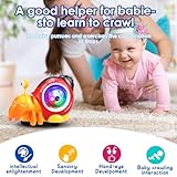 Sanil Toys for 1-3 Year Old Crawling Toys Age 6 to 12 Month Walking Snail Toys Baby Light Up Toys Toddler Crwaling Toys Gifts for 1-3 Year Old Boys Girls Toddler Birthday Gifts Present Age 6M+ (b) - Image 4