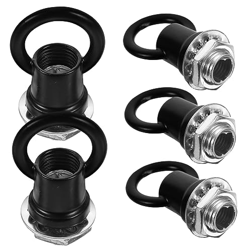 Cabilock Stylish Chandelier Ring Shape Loop Hooks Ceiling Hook Nuts for Light Fixtures Zinc Alloy Iron Construction