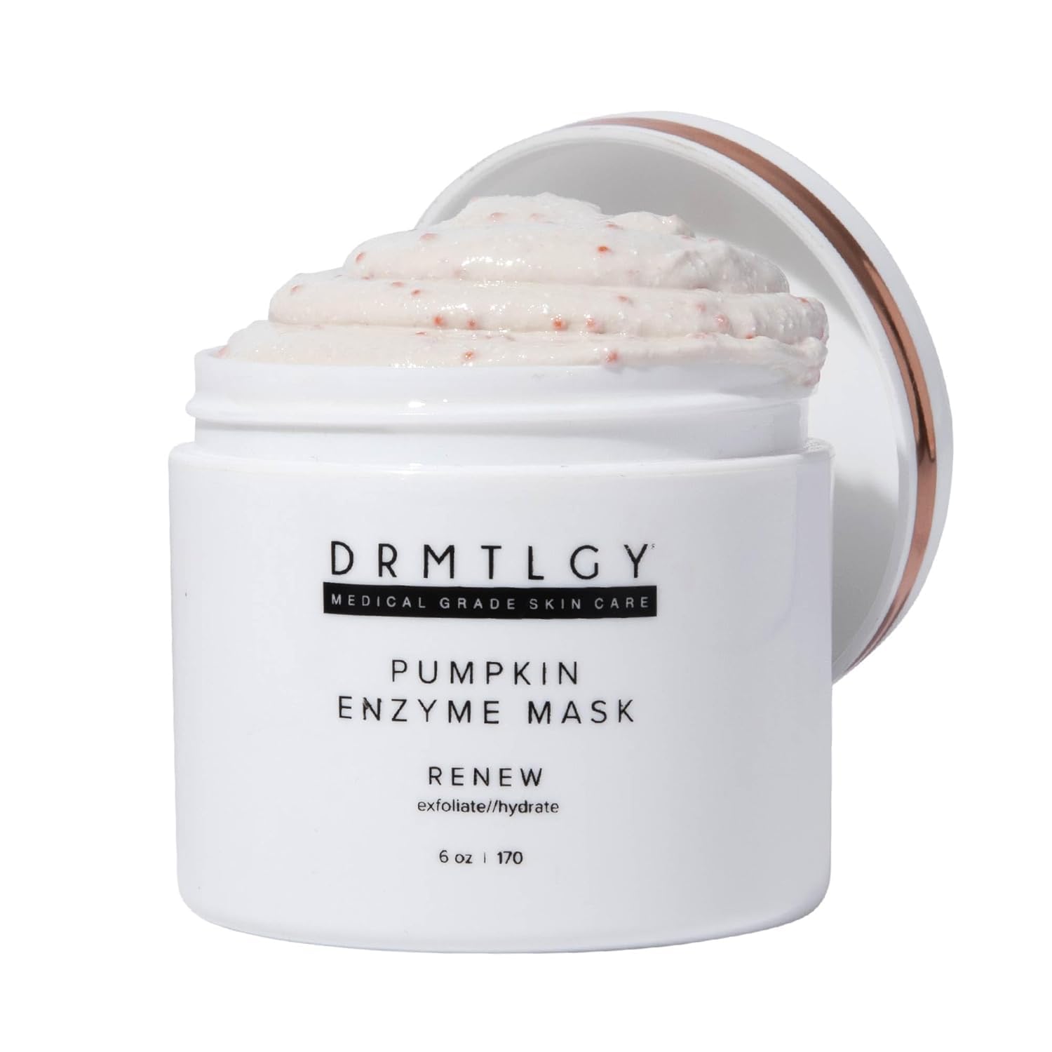 DRMTLGY Pumpkin Enzyme Face Mask with Jojoba Beads. Gentle Exfoliating Pumpkin Facial Mask for Dullness, Uneven Skin Tone, Fine Lines and Wrinkles.
