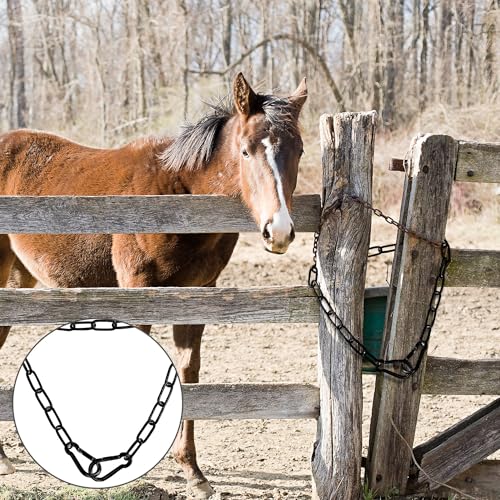 image for lasuroa Gate Chain Lock, 20 Inch Stainless Steel Gate Link Chain Lock 