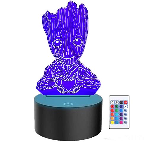Veilleuse LED Groot 3D pour illuminer une table de fête ou de nuit
