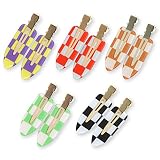 NAISIER 10PCS No Bend Hair Clip No Crease Hair Clips Checker Duckbill Hair Clips Colorful Bang Hair