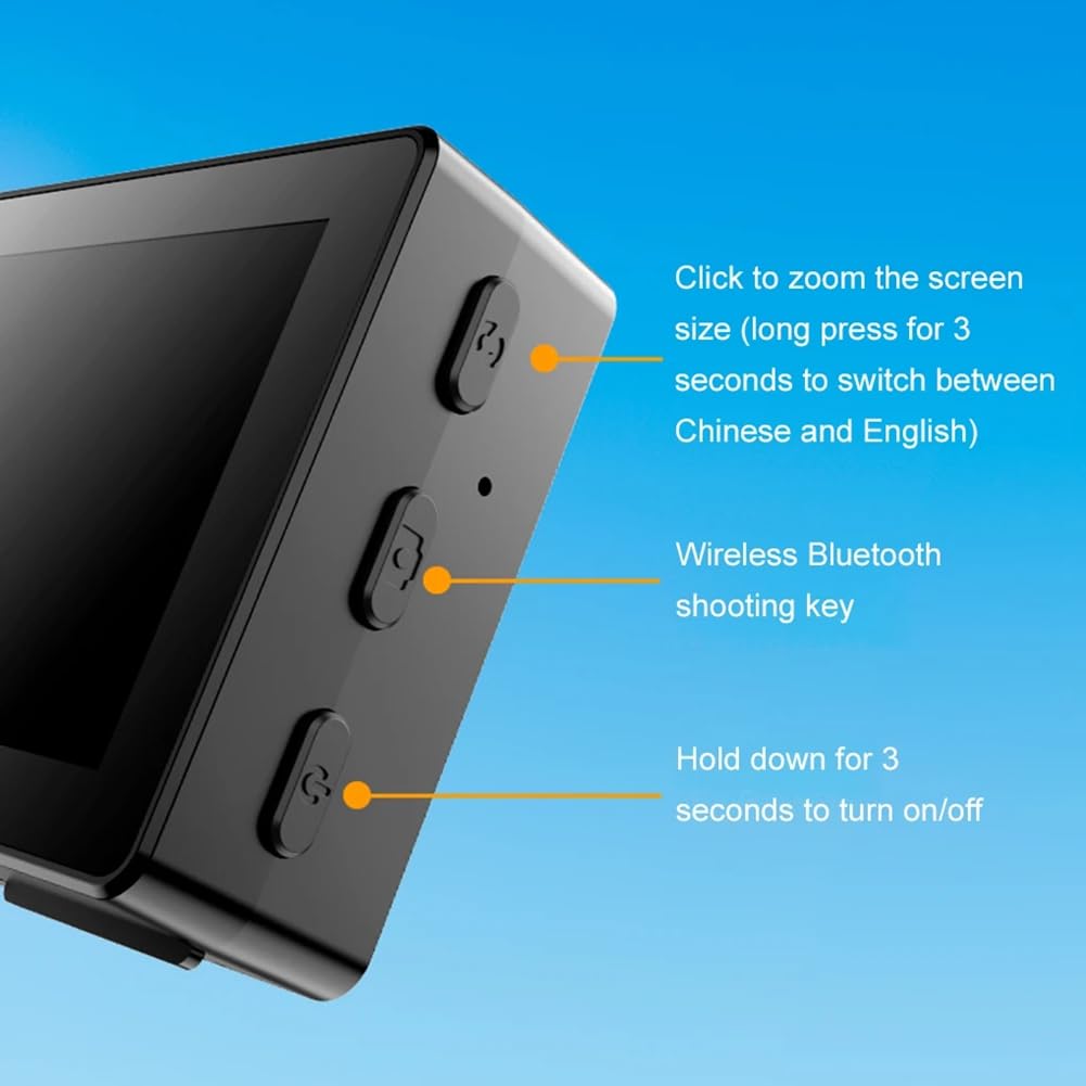 Screen Mobile Mini Selfie Vlog Monitora la Fotocamera Posteriore dello Smartphone con Proiezione Versione Fotografia Remota