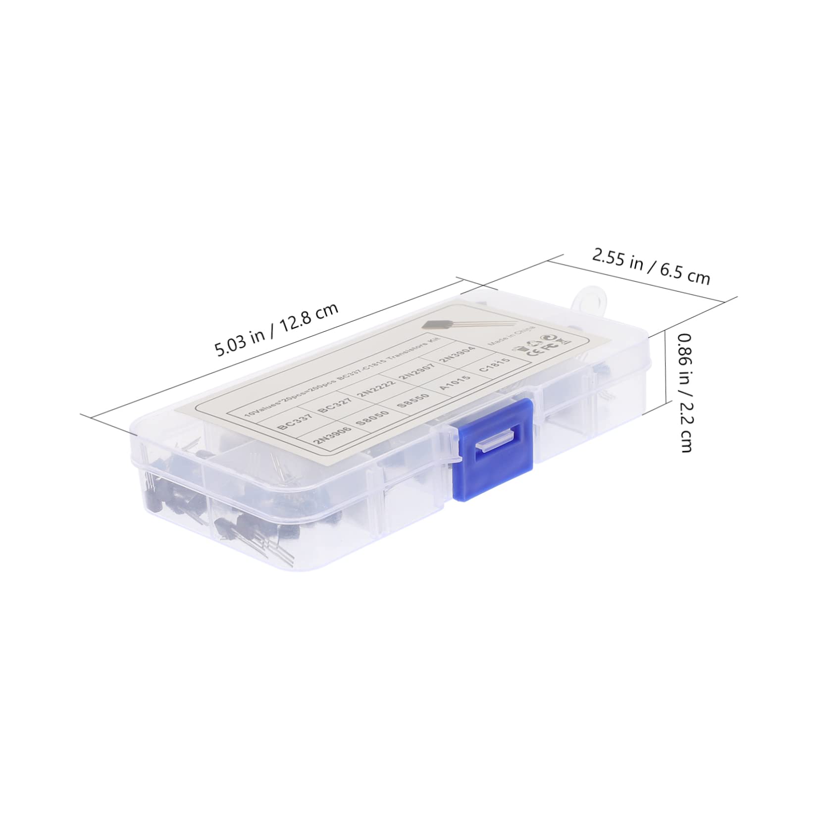 Gatuida 800pezzi Kit Assortimento Transistor Per Elettronica Varie Specifiche Per Esperimenti e Progetti Fai Da Te