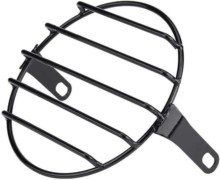 motorcycle headlight protector grille guard 7 Inch Motorcycle Universal Headlight Protector Grill Light Lamp Cover For Chopper Cafe Kit Head Protection Grille