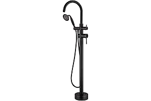 Oil Rubbed Bronze Tub Filler Faucet Hand Shower