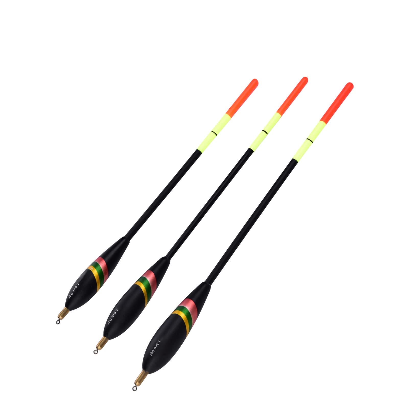 Spławik 3 sztuki 1,5 + 6g 1,5 + 5g 1,5 + 4g Drewniana spławik do ryb, różne rozmiary Spławiki do wędkarstwa gruboziarnistego, boje pionowe wózek wędkarski, kolekcja spławików wędkarskich