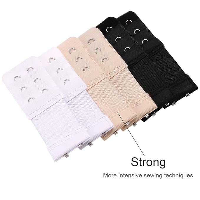 Culture Flossy® 6 Pcs Women's Bra Extenders 2 Hooks/3 Hooks Bra Extension - Image 3