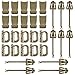 BOOSTEADY Kit of 30 Attachments for Molle Bag Tactical Backpack Vest Belt,D-Ring Grimlock Locking Gear Clip, Web Dominator Elastic Strings, Strap Management Tool Buckle