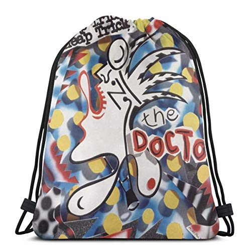 ZHKIT Drawstring Backpack Bag,Sport Cinch Sack,Gym Sack for Women Men,Doctor Cheep Trick