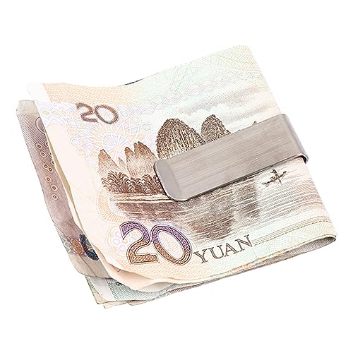 Leadigol 6PCS Stainless Steel Money Clip,Creative Dollar Sign Money Holder Clip Metal Money Clip Portable Clamp Holder4