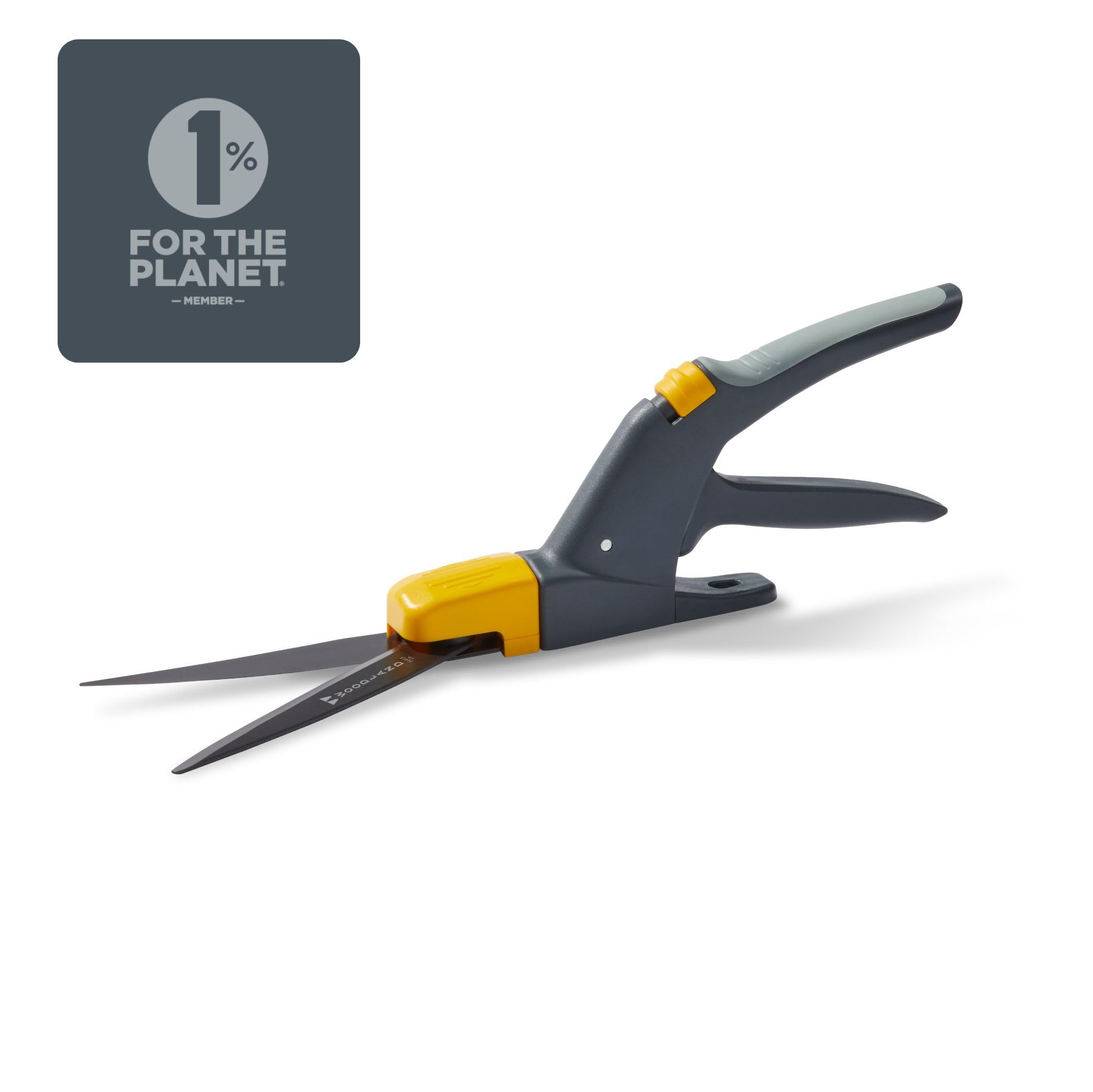 Woodland Tools Heavy Duty Rotating Grass Shears – 180 Degree Pivoting Head, Non Stick Steel Blades, Ergonomic Grip, Manual Grass Clippers for Trimming Around Beds, Walkways, and Edges