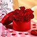 Nuenen Gift Boxes with Lids Floral Foam Set Round Boxes Flower Arrangements Supplies Round Floral Foam for Flowers for Mother's Day Bridesmaid Wedding(Red)