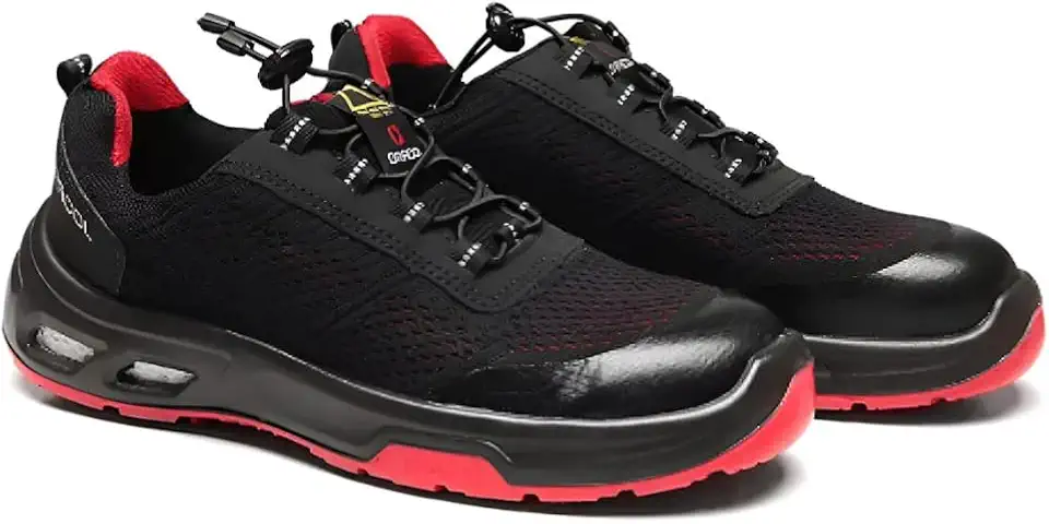 Tênis Bota Eletricista Segurança Proteção Antiestática EPI Biqueira Plástica Tridensidade Antiestatico