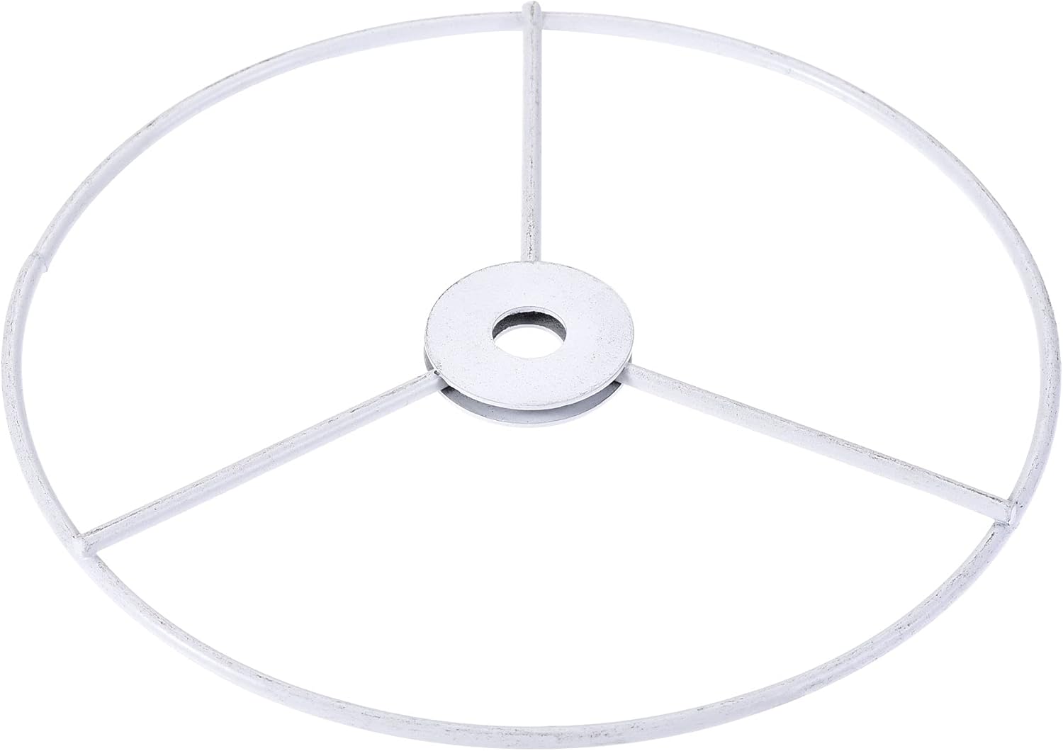 uxcell Lamp Shade Ring, 150mm Dia. Lampshade Holder Frame for Connecting Lamps Harp, Baked Coating Iron 1 Set