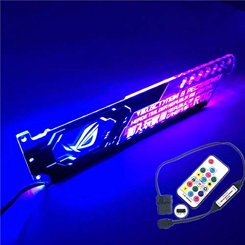 Graphics Bracket    Metall - Grafikkarte    Lampe   Licht    Gpu Bracket 12V RGB / 5V A- Streamers-5V_A-RGB () Black_Bracket