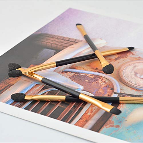 10 Pcs Double Head Eyeshadow Brushes Sponge Dual Sides Eyeshadow Applicator Cosmetic Tool With Long Handle #TOP5