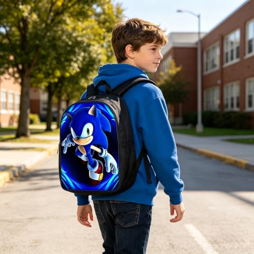 Mochila sônica 3 em 1, conjunto de grande capacidade de 43 cm, Vermelho, Medium, Versátil
