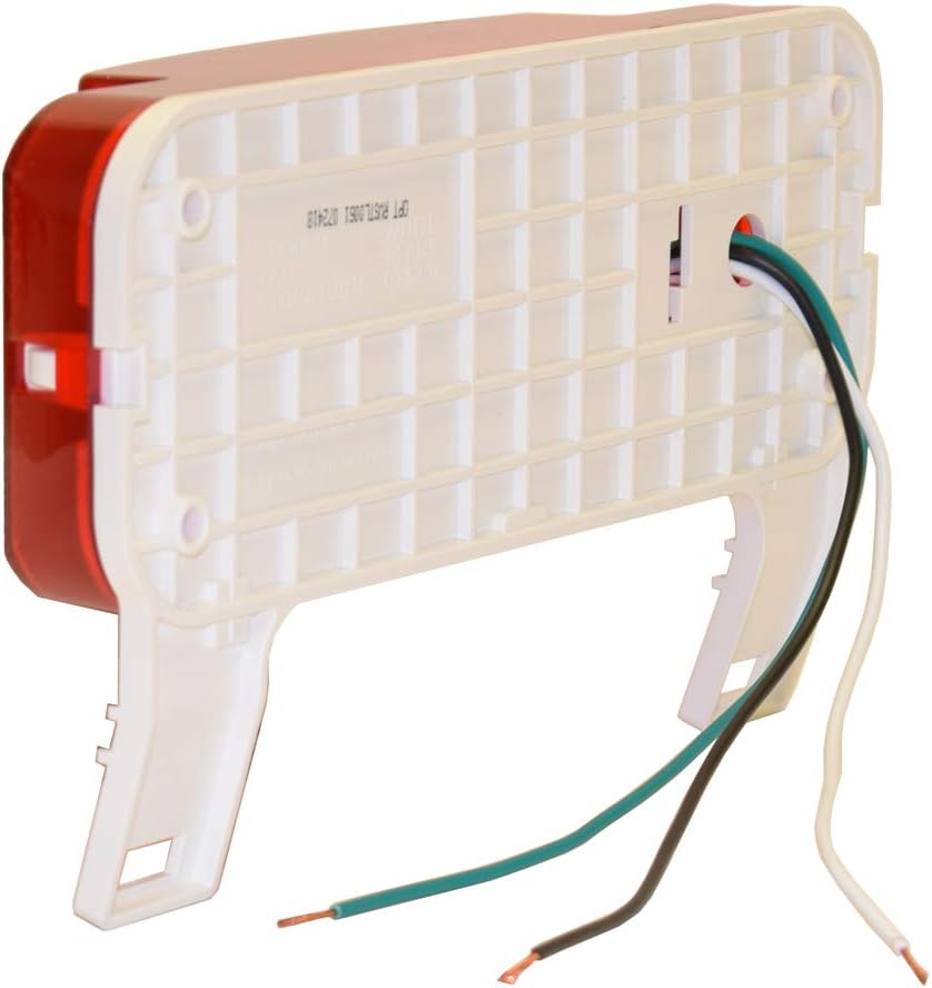 Optronics One L.E.D. Low Profile Combination RV Tail Lights (RVSTLW6061-KIT) Pair - White Base
