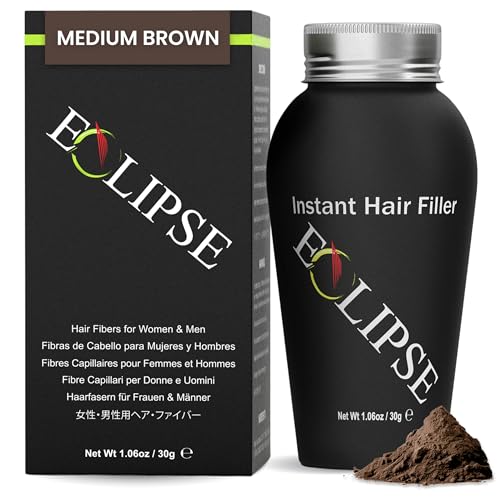 Hair Filler Eclipse Medium Brown solution pour masquer la calvitie precoce