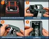 Rolldeckel für hintere Aschenbecherschublade für BMW 3 E46, Ersatzteil Schiebevorhang flexibel