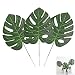 30 Pcs Artificial Palm Leaves with Stems Tropical Plant Faux Monstera Leaves Safari Leaves Hawaiian Luau Party Suppliers Decorations,Tiki Aloha Jungle Beach Birthday Table Leave Decorations