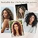 Vizfrucean Clip in Hair Extensions 4 PCS, 16 Inch Short Wavy Curly Clip on Hair Extension, Thick Natural & Soft Synthetic Hairpieces for Women (Dark Brown)