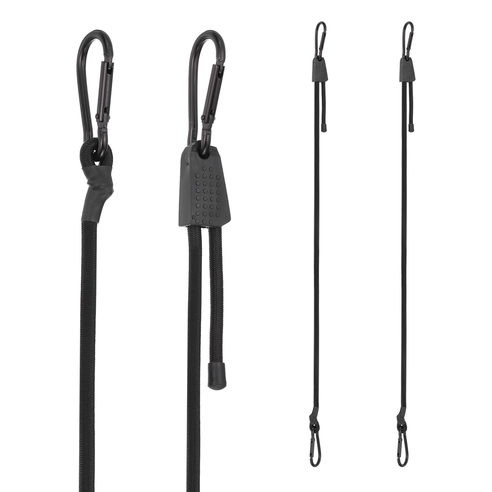 PATIKIL 4PCS 7-48" Heavy Duty Bungee Cord, Elastic Tie Downs Strap, Black