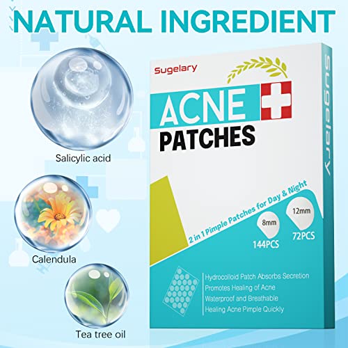 Pimple Patch Tiepetly 216 Stück – Unsichtbare Hydrokolloid Akne Pflaster