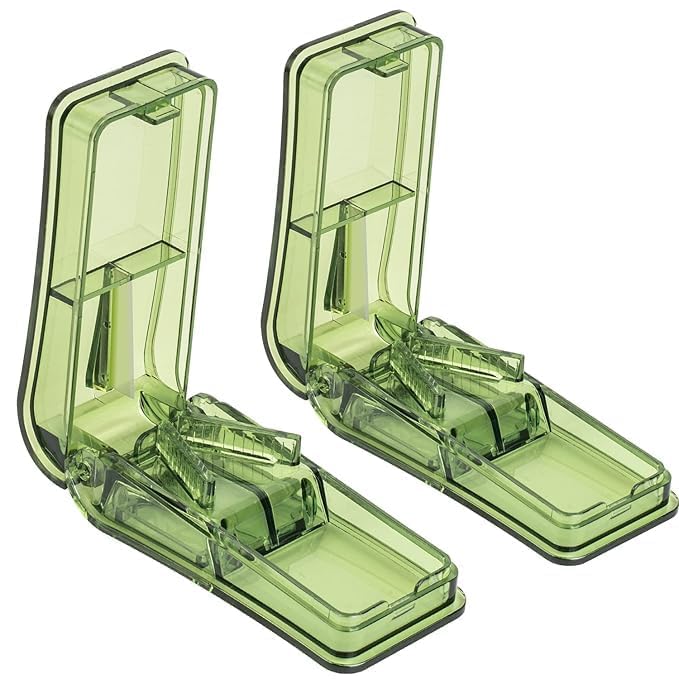DIFAIEN Portable Pill Organizer | Plastic Pill Cutter Tablet Cutter Divider Medicine Organizer ABS High Grade- Mutli color(pack of 1)-image-35