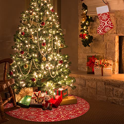 Hukermoon 122CM Gonna Albero di Natale Tappeto