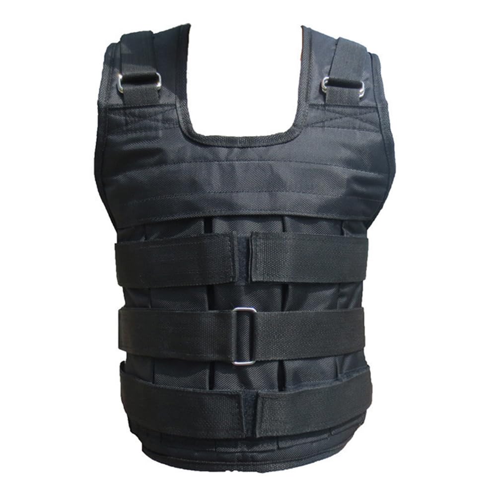 Giubbotto Zavorrato 30kg, Gilet Fitness con Ferro Rimovibili, Regolabile con Cinta in Nylon per Allenamento Cardio e Perdita di Peso