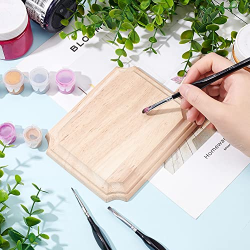FINGERINSPIRE Unfinished Wood Plaque 15.3x12.2x1.7cm Rectangle Wooden Blank Signboards Natural Wood Crafts for Painting Carving Burning Wood Boards for DIY Craft Projects Home Decor - Image 3