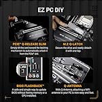 TUF Gaming X870E-PLUS WIFI7 AMD X870E ATX Motherboard with 16+2+1 80A Power Stages, DDR5 Support with AEMP, PCIe 5.0 x16 with PCIe Slot Q-Release Slim, Four M.2 Slots, WiFi 7 with ASUS WiFi Q-Antenna - Image 4